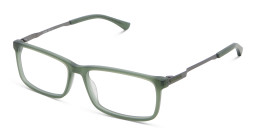 EYE'M Wide Rectangle Eyeglasses in Green – Product Photo 3