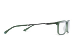 EYE'M Wide Rectangle Eyeglasses in Green – Product Photo 4