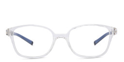 EYE'M Kids Rectangle Eyeglasses in Clear – Product Photo 4