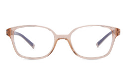 EYE'M Kids Rectangle Eyeglasses in Nude – Product Photo 1