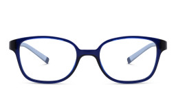 EYE'M Kids Rectangle Eyeglasses in Dark Blue – Product Photo 2