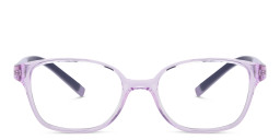 EYE'M Kids Rectangle Eyeglasses in Purple – Product Photo 3