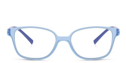 EYE'M Kids Rectangle Eyeglasses in Light Blue – Product Photo 1