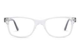 EYE'M Kids Rectangle Eyeglasses in Clear – Product Photo 3