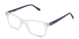 EYE'M Kids Rectangle Eyeglasses in Clear – Product Photo 2
