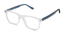 EYE'M Kids Rectangle Eyeglasses in Clear – Product Photo 2