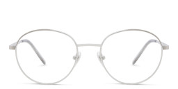 EYE'M Kids Round Eyeglasses in Silver – Product Photo 1