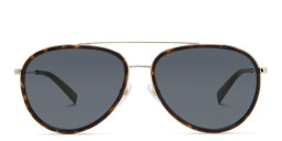 Shop EYE'M Unisex Aviator Sunglasses in Havana online.
