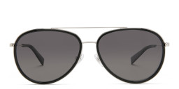 Shop EYE'M Unisex Aviator Sunglasses in Black/Grey online.