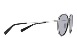 Shop EYE'M Unisex Aviator Sunglasses in Black online.