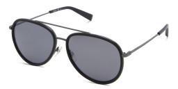 Shop EYE'M Unisex Aviator Sunglasses in Black Grey online.