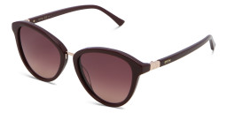 EYE'M Cat Eye Sunglasses in Red – Product Photo 3