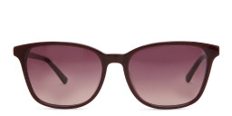 EYE'M Square Sunglasses in Red/Burgundy Shaded – Product Photo 2