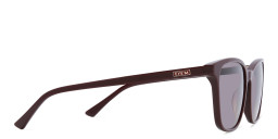 EYE'M Square Sunglasses in Red – Product Photo 4