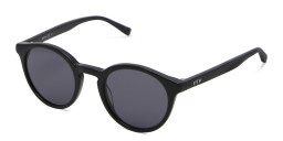 Shop EYE'M Round Sunglasses in Black online.