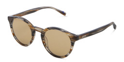 Shop EYE'M Round Sunglasses in Brown online.
