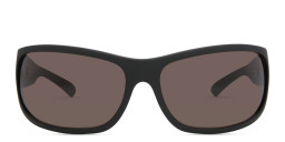 EYE'M Wide Rectangle Sunglasses in Black/Brown – Product Photo 2
