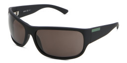 EYE'M Wide Rectangle Sunglasses in Black – Product Photo 2