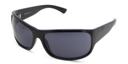 EYE'M Wide Rectangle Sunglasses in Black – Product Photo 3