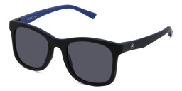 EYE'M Kids Square Sunglasses in Black & Blue – Product Photo 2