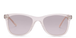 Shop EYE'M Kids Square Sunglasses in Nude/Grey online.