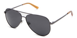 Shop EYE'M Kids Aviator Sunglasses in Gunmetal online.