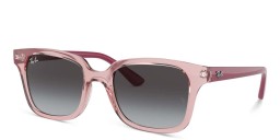 Ray-Ban Junior Kids Square Sunglasses in Transparent Pink – Product Photo 2
