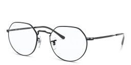 Shop Ray-Ban JACK Irregular Eyeglasses in Black online.