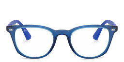 Ray-Ban Junior Kids Square Eyeglasses in Blue – Product Photo 1