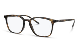 Ray-Ban Unisex Square Eyeglasses in Havana – Product Photo 2