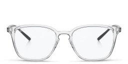 Ray-Ban Logo-Embossed Unisex Square Eyeglasses in Clear – Product Photo 1