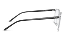 Ray-Ban Logo-Embossed Unisex Square Eyeglasses in Clear – Product Photo 3