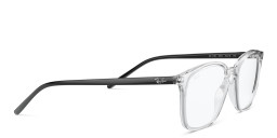 Ray-Ban Logo-Embossed Unisex Square Eyeglasses in Clear – Product Photo 4