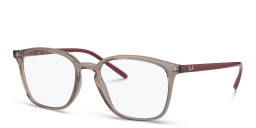 Shop Ray-Ban Unisex Square Eyeglasses in Grey online.