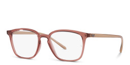 Ray-Ban Unisex Square Eyeglasses in Transparent light brown – Product Photo 2
