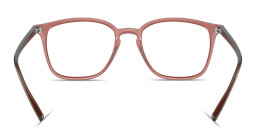 Ray-Ban Optics Unisex Square Eyeglasses in Transparent light brown – Product Photo 4
