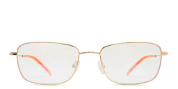 Belvie Rectangle Eyeglasses in Gold – Product Photo 2