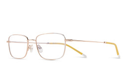 Belvie Rectangle Eyeglasses in White – Product Photo 2