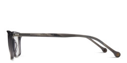 Belvie Unisex Rectangle Eyeglasses in Grey – Product Photo 3
