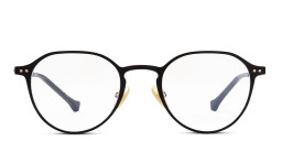 Belvie Unisex Round Eyeglasses in Black – Product Photo 1
