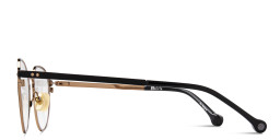 Belvie Unisex Round Eyeglasses in Black – Product Photo 3