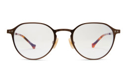 Belvie Unisex Round Eyeglasses in Brown – Product Photo 2