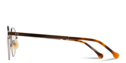 Belvie Unisex Round Eyeglasses in Brown – Product Photo 3