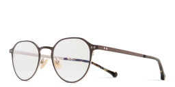 Belvie Unisex Round Eyeglasses in Dark Brown – Product Photo 2
