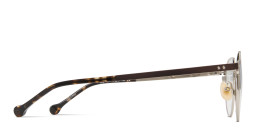 Belvie Unisex Round Eyeglasses in Dark Brown – Product Photo 4