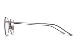Belvie Unisex Round Eyeglasses in Silver – Product Photo 3