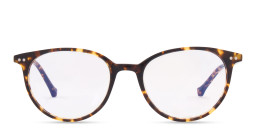 Belvie Unisex Round Eyeglasses in Tortoise – Product Photo 2