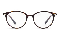Belvie Unisex Round Eyeglasses in Havana – Product Photo 1