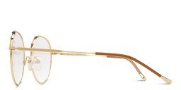 Shop Belvie Round Eyeglasses in Brown online.