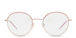 Shop Belvie Round Eyeglasses in Nude online.